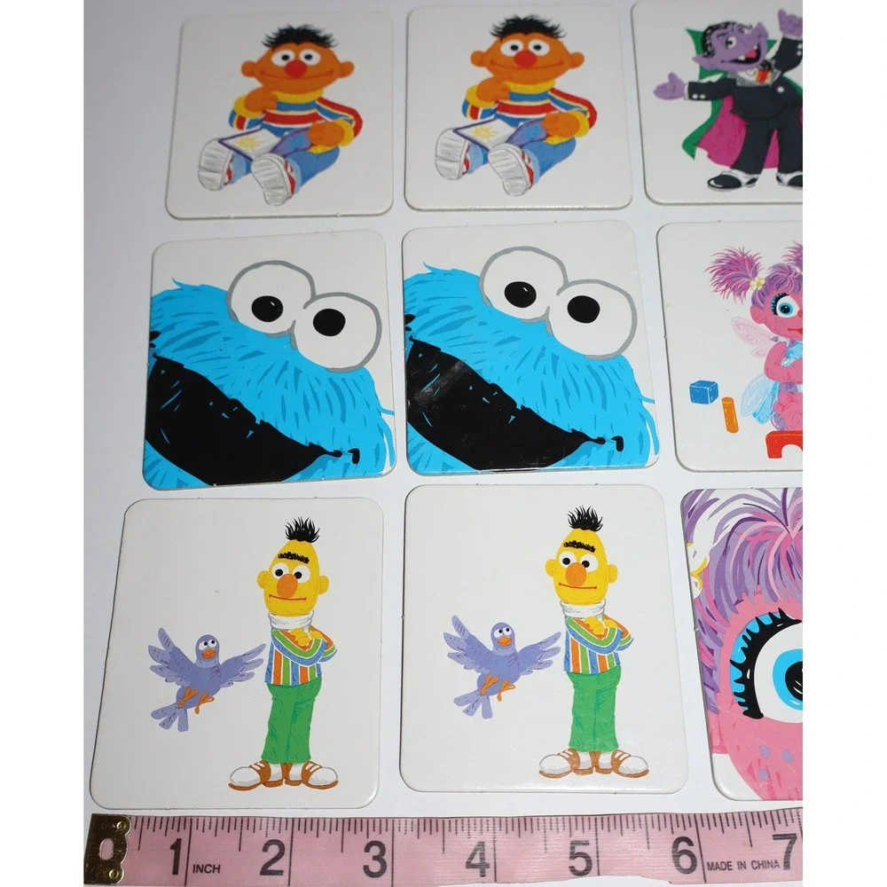 Hasbro Sesame Street Memory Game 36 Bigger Cards Preschool Matching Complete